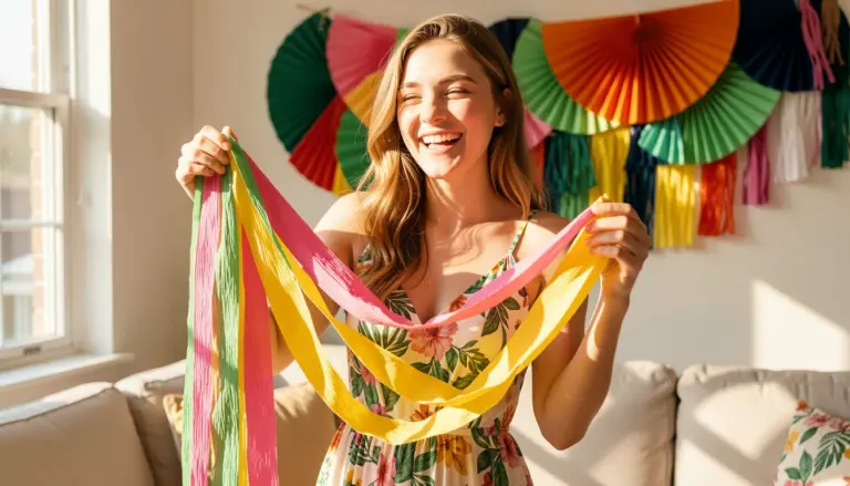 44 Ideias de Decoração com Papel Crepom para Arrasar na Sua Festa