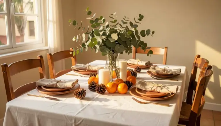 34 Ideias de Decoração de Mesa Natalina Simples e Baratas