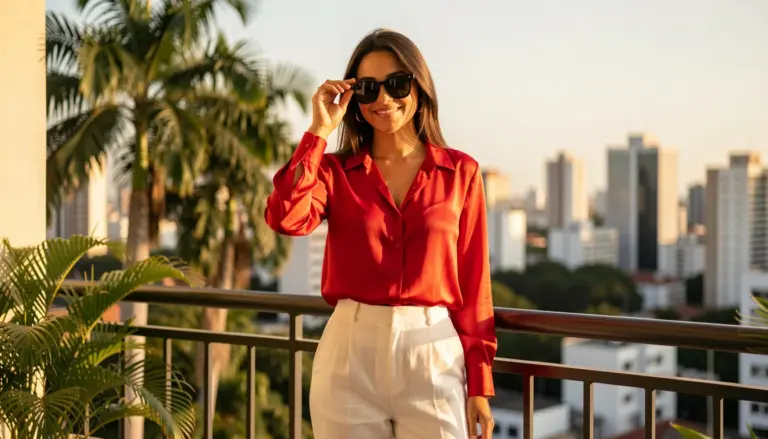 30 Ideias de Look Camisa Vermelha para Arrasar em 2026
