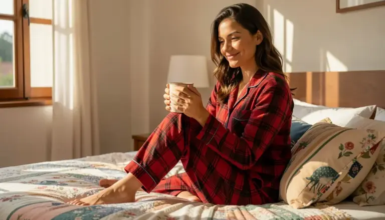 33 Ideias de Pijama Feminino de Flanela para um Inverno Aconchegante
