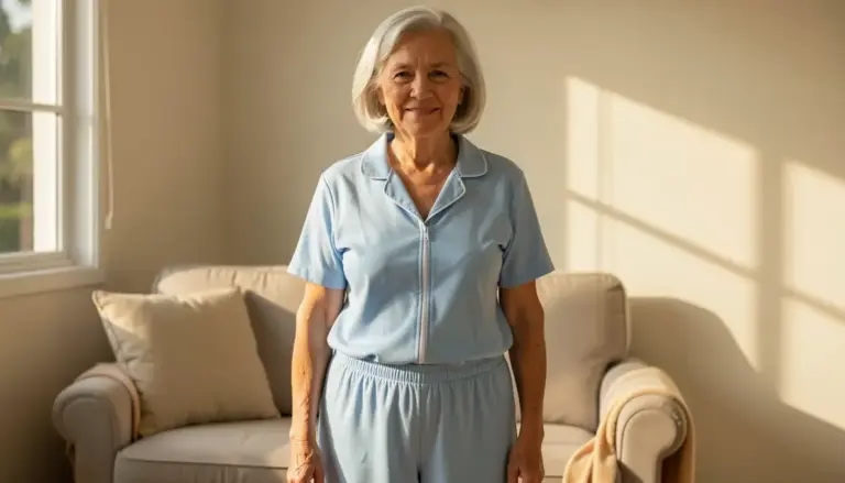 Melhor Pijama Feminino para Idosa Sem Botões Fácil de Vestir