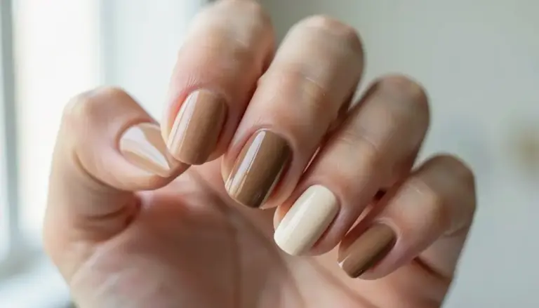 37 Ideias de Unha em Gel Marrom Claro para Você se Inspirar