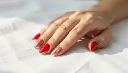 5 Unhas Postiças Vermelhas Decoradas Lindas (Fotos e Tendências)