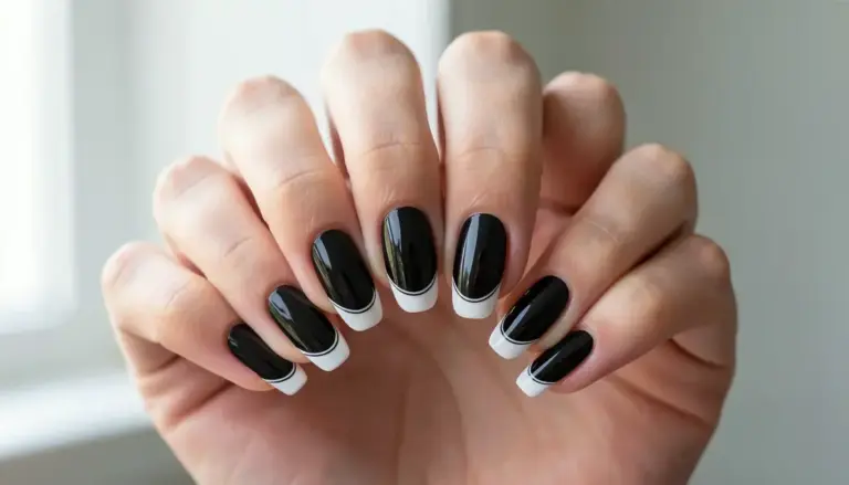 9 Unhas Preto e Branco Decoradas (Fotos e Inspirações para Copiar)