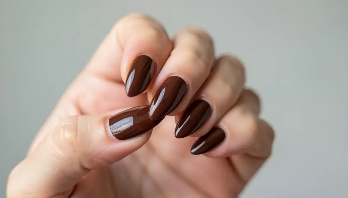 31 Ideias de Unhas de Gel Marrom para Arrasar com Estilo