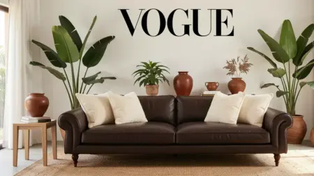 Decoração de sala com sofá marrom escuro: como deixar o ambiente claro