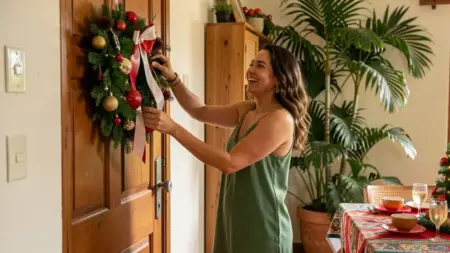 Decoração de Natal: ideias para porta, sala e mesa em casa pequena